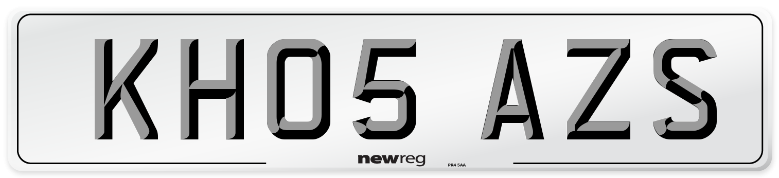 KH05 AZS Number Plate from New Reg